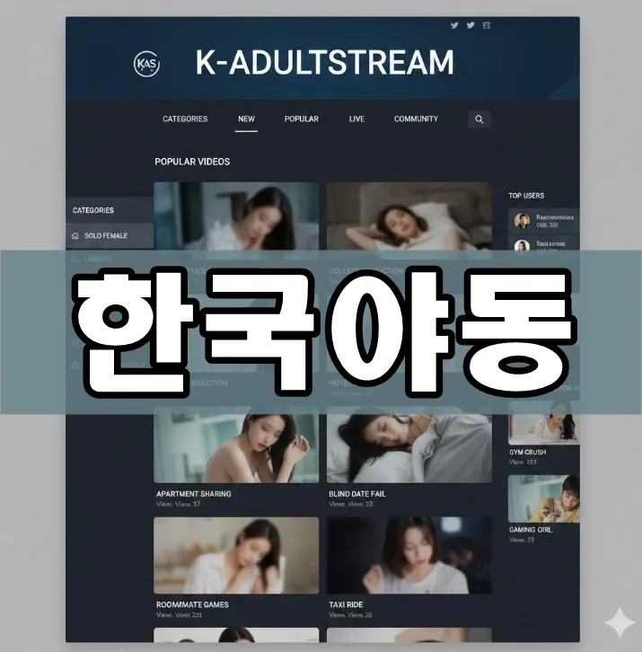한국야동 대표 사이트 메인 화면 예시 한국야동 대표 사이트 메인 화면 예시