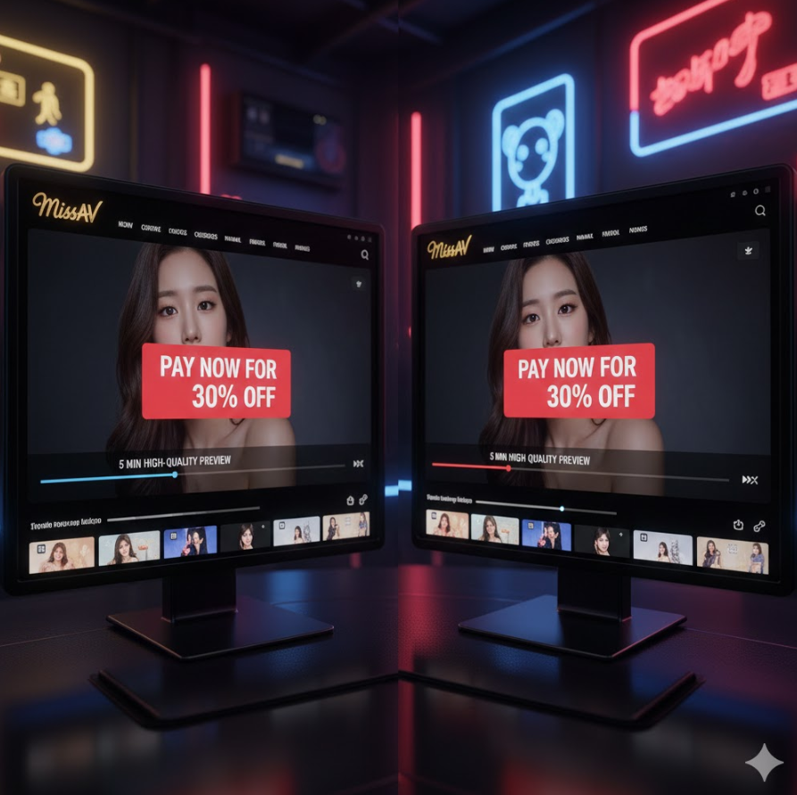 MissAV와 Jable TV 샘플 영상 플레이어 비교 이미지 MissAV와 Jable TV 샘플 영상 플레이어 비교 이미지