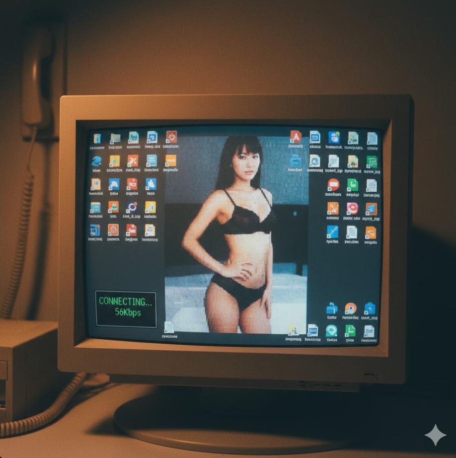 2000년대 초반 56K 모뎀 로딩 재현 이미지로 2000년대 초반 56K 모뎀 로딩 재현 이미지로,