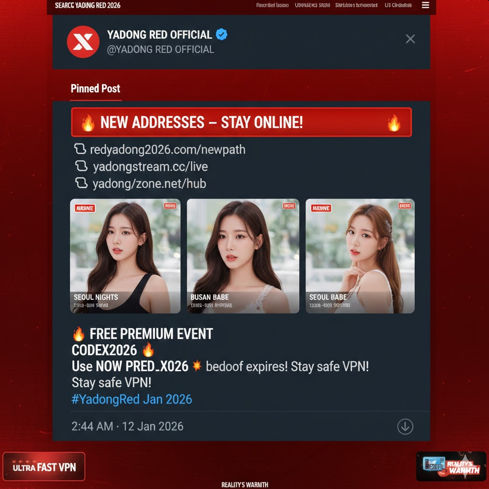 레드야동 공식 X 계정 핀 트윗 캡처 – 새 주소 리스트 + 미리보기 썸네일 + 이벤트 코드 포함된 화면 alt: 레드야동 공식 X 계정 핀 트윗 캡처 – 새 주소 리스트 + 미리보기 썸네일 + 이벤트 코드 포함된 화면 alt: "레드야동 공식 X 핀 트윗 최신 주소 업데이트"
